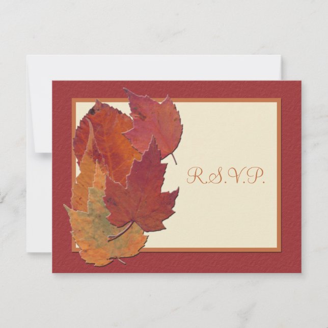 RSVP-Karte vom Herbst II RSVP Karte (Vorderseite)
