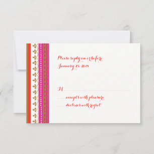 RSVP-Karte zum Thema Marokko RSVP Karte