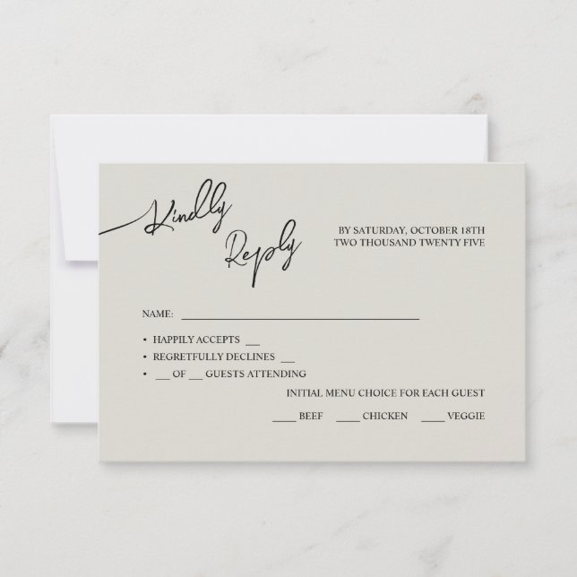 RSVP Karten Boho-chic Hochzeit, Pastellfarben. (Vorderseite)