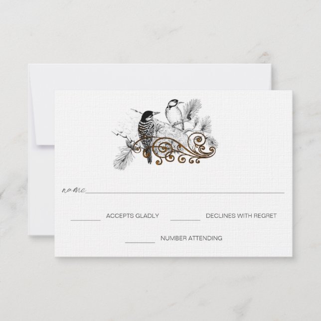 RSVP-Karten - Erforderliche 5 x 7 große Einflüsse RSVP Karte (Vorderseite)