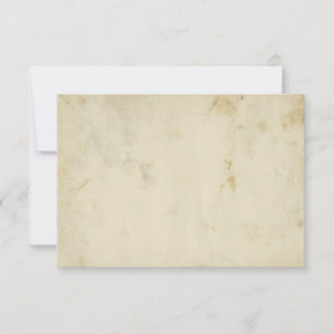 RSVP-Karten für antikes, unbedrucktes Papier RSVP Karte