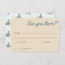 RSVP-Karten für Beach Wedding