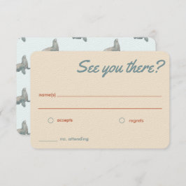 RSVP-Karten für Beach Wedding
