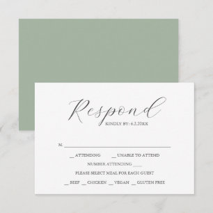 RSVP-Karten für benutzerdefinierte Hochzeiten - Se RSVP Karte
