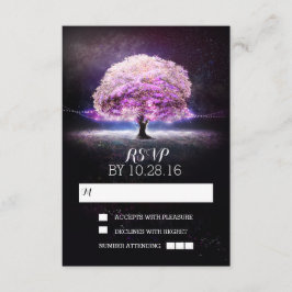 RSVP-Karten für die Baumhochzeit RSVP Karte