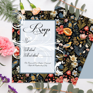 RSVP-Karten für die Hochzeit im verzauberten Garte RSVP Karte