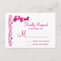 RSVP-Karten für die Hochzeit von Pferden und die B
