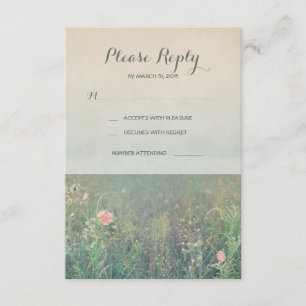RSVP-Karten für die Sommerwiese RSVP Karte