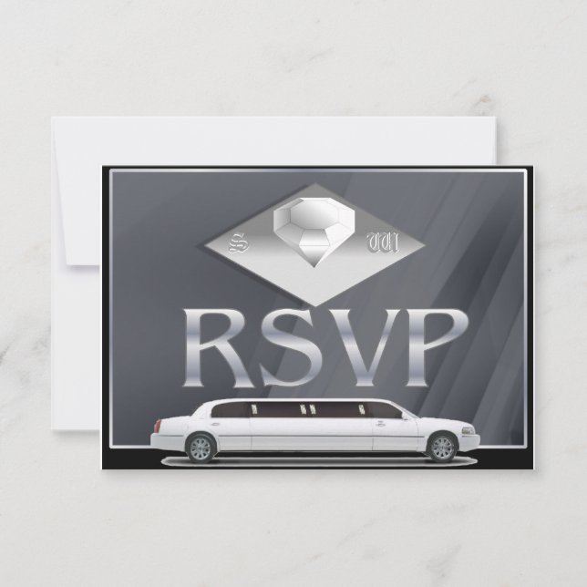 RSVP-Karten für eineiige Hochzeiten Einladung (Vorderseite)