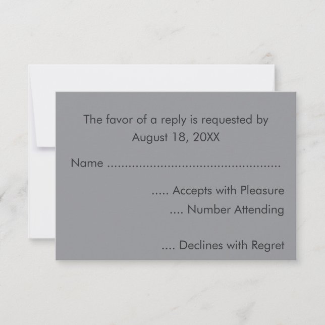 RSVP-Karten für graues Papier schneiden von Mandal RSVP Karte (Vorderseite)