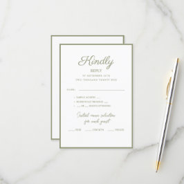 RSVP Karten für Hochzeiten.