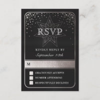 RSVP-Karten für Hochzeiten der Gewerkschaft Celest