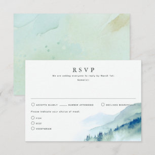 RSVP-Karten für Hochzeiten von Natur RSVP Karte