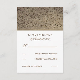 RSVP-Karten für Hochzeiten von Rustikalem Holz RSVP Karte