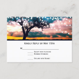 RSVP-Karten für Hochzeitsszenarien RSVP Karte