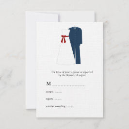RSVP-Karten für militärische Hochzeiten RSVP Karte