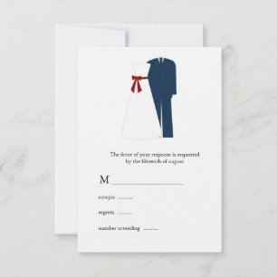 RSVP-Karten für militärische Hochzeiten RSVP Karte