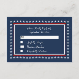 RSVP-Karten für militärische Hochzeiten RSVP Karte