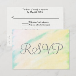 RSVP-Karten für tropische Wasserfarben RSVP Karte