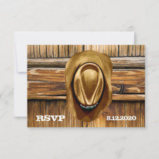 RSVP-Karten für Western-Hochzeiten RSVP Karte