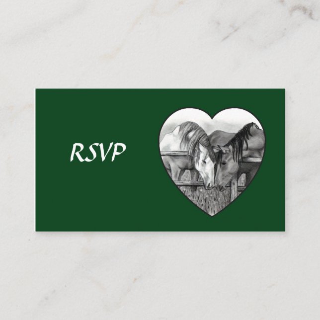 RSVP-KARTEN: PENCIL: HERZ BEGLEITKARTE (Vorderseite)