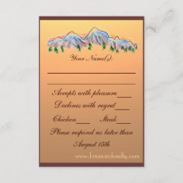 RSVP-Karten zum Thema Herbsthochzeit RSVP Karte