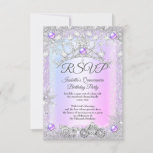 RSVP Lavender violet Quinceanera - Carrières d'hiv