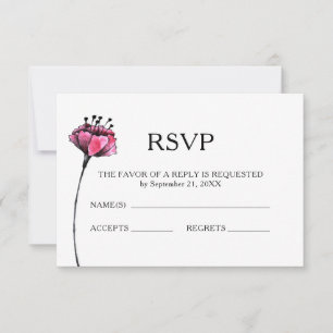 RSVP l'épousant floral