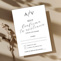 Rsvp Mariage espagnol Nuestra Boda Reserva la Fech