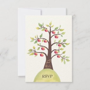 RSVP Mariage Monogramme Cartographie d'arbre d'App