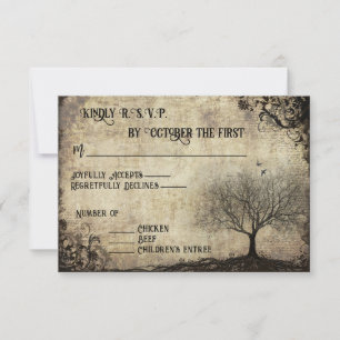 RSVP Mariage sous l'Arbre Vintage