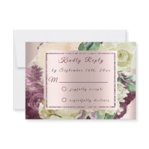 RSVP Marsala Roses Ivory Floral Blush Bourgogne