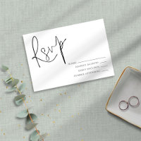 RSVP minimaliste de la fête des occasions noires e