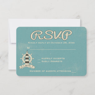 RSVP nautique bleu turquoise phare roue de gouvern