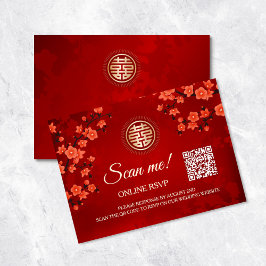 RSVP Online für Hochzeiten in China | QR-Code Begleitkarte