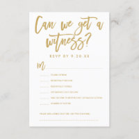 RSVP-Optionen-Karte mit Chic Hand Letding