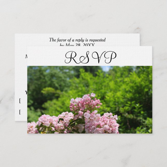 RSVP Pink Mountain Laurel Flowers (Devant / Derrière)