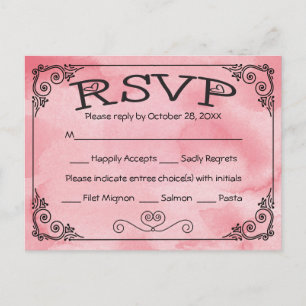 RSVP Pink & White Heart Hands Of Love - Menu
