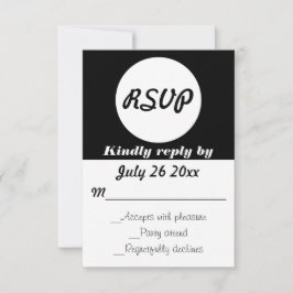RSVP Polka Dots Hochzeitsszenarien mit anpassbarer