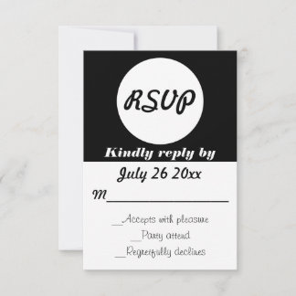 RSVP Polka Dots Hochzeitsszenarien mit anpassbarer