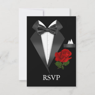 RSVP pour une soirée en smoking élégant et rose, t