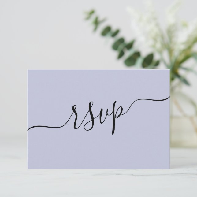 Rsvp QR Code Mariage violet (Debout devant)