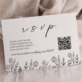 RSVP | QR-Code-Umschließungskarte Mitteilungskarte