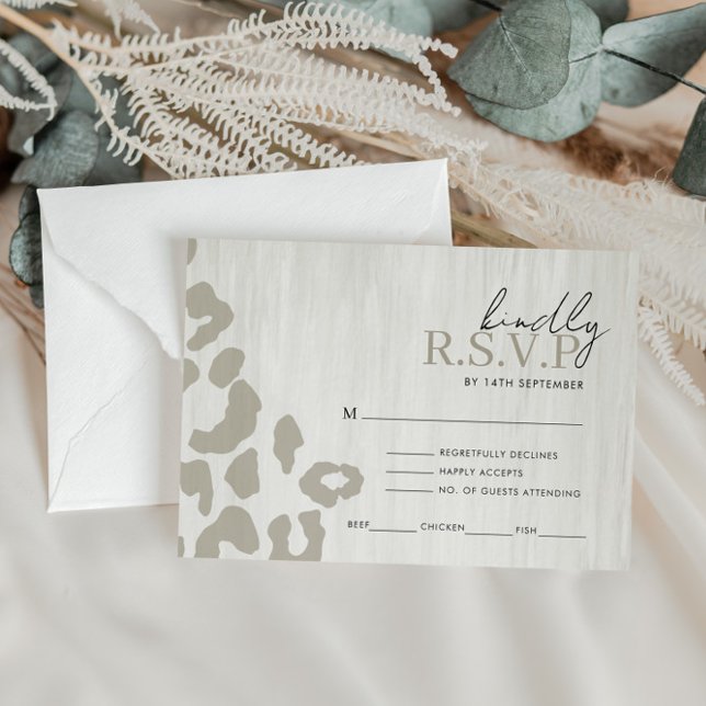 RSVP-Reaktion auf Hochzeiten bei Tieren Begleitkarte (Von Creator hochgeladen)