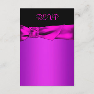 RSVP rose vif et noir