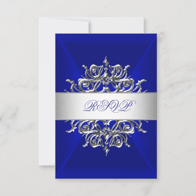 RSVP Royal Blue sur la fête d'anniversaire d'argen (Devant)