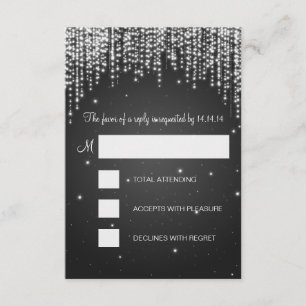RSVP Sweet sixteen Fête Nuit Éblouissant Noir