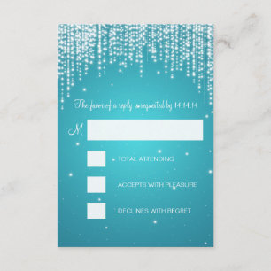RSVP Sweet sixteen soirée éblouissante Turquoise