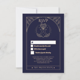 RSVP Tarot Moon Stars Hearts Respektkarte Einladung