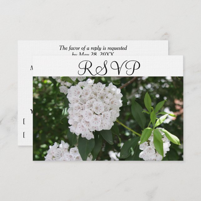 RSVP White Mariage Mountain Laurel (Devant / Derrière)